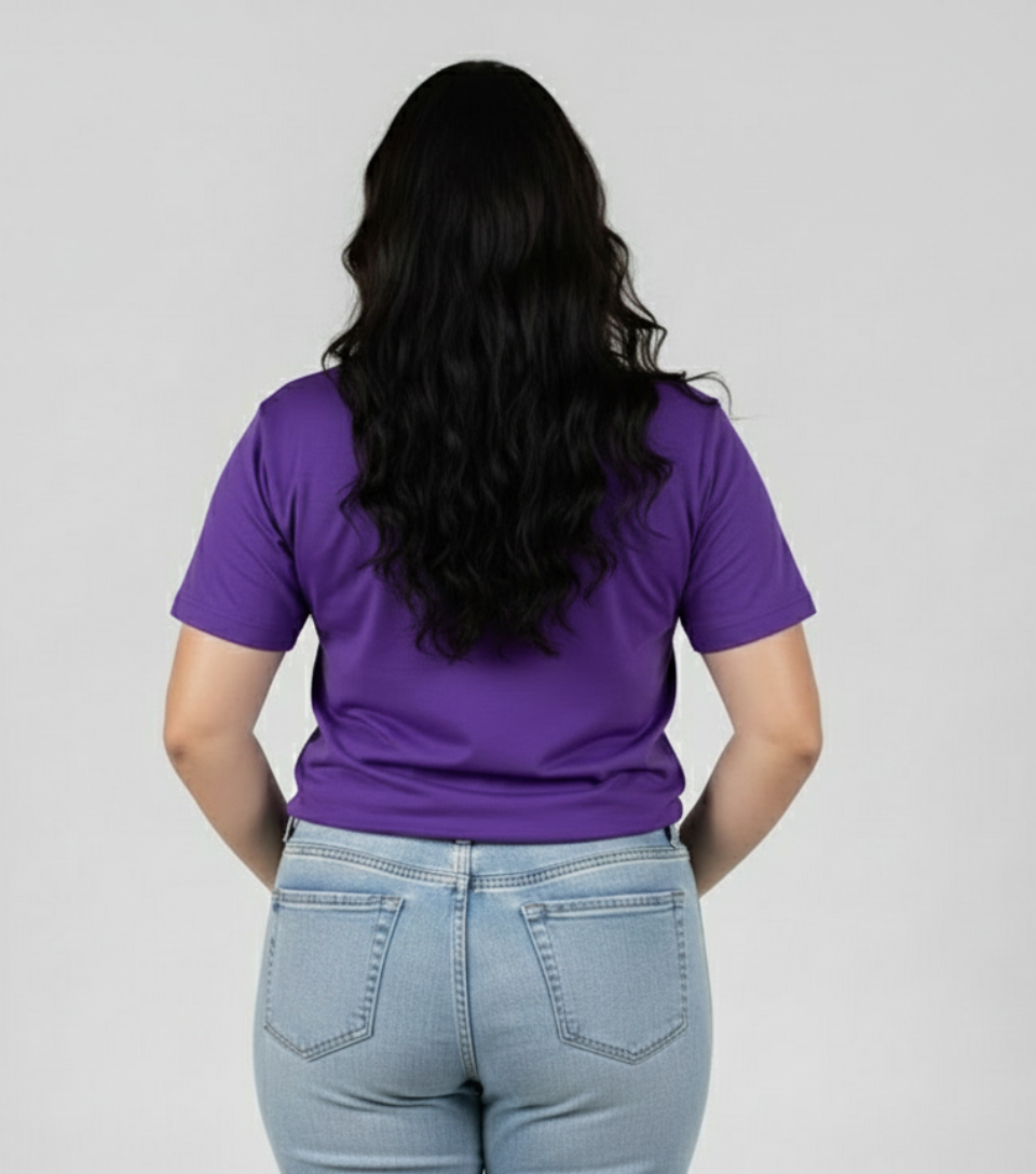 T-Shirt Feminina Plus Size Algodão Premium | Caimento Exclusivo e Conforto Inclusivo