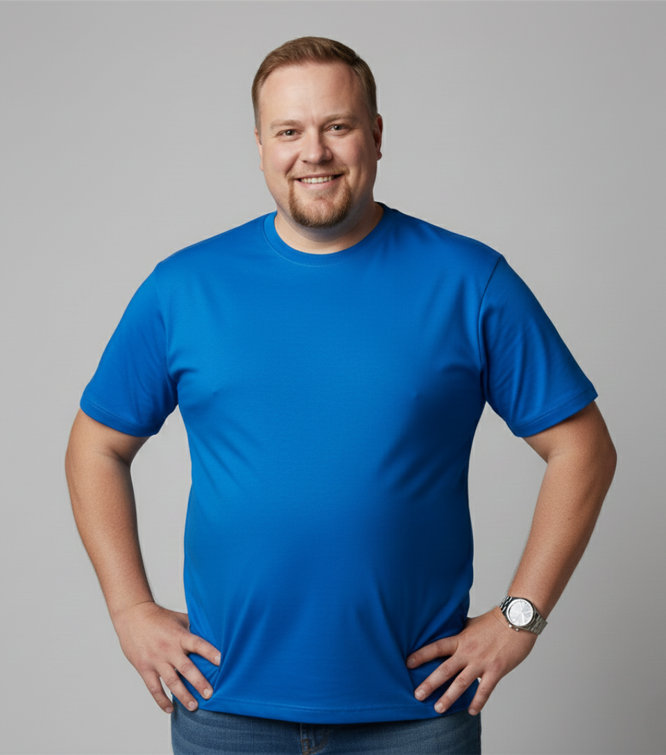 Camiseta Promocional Poliéster Plus Size | Alta Visibilidade, Conforto e Inclusão