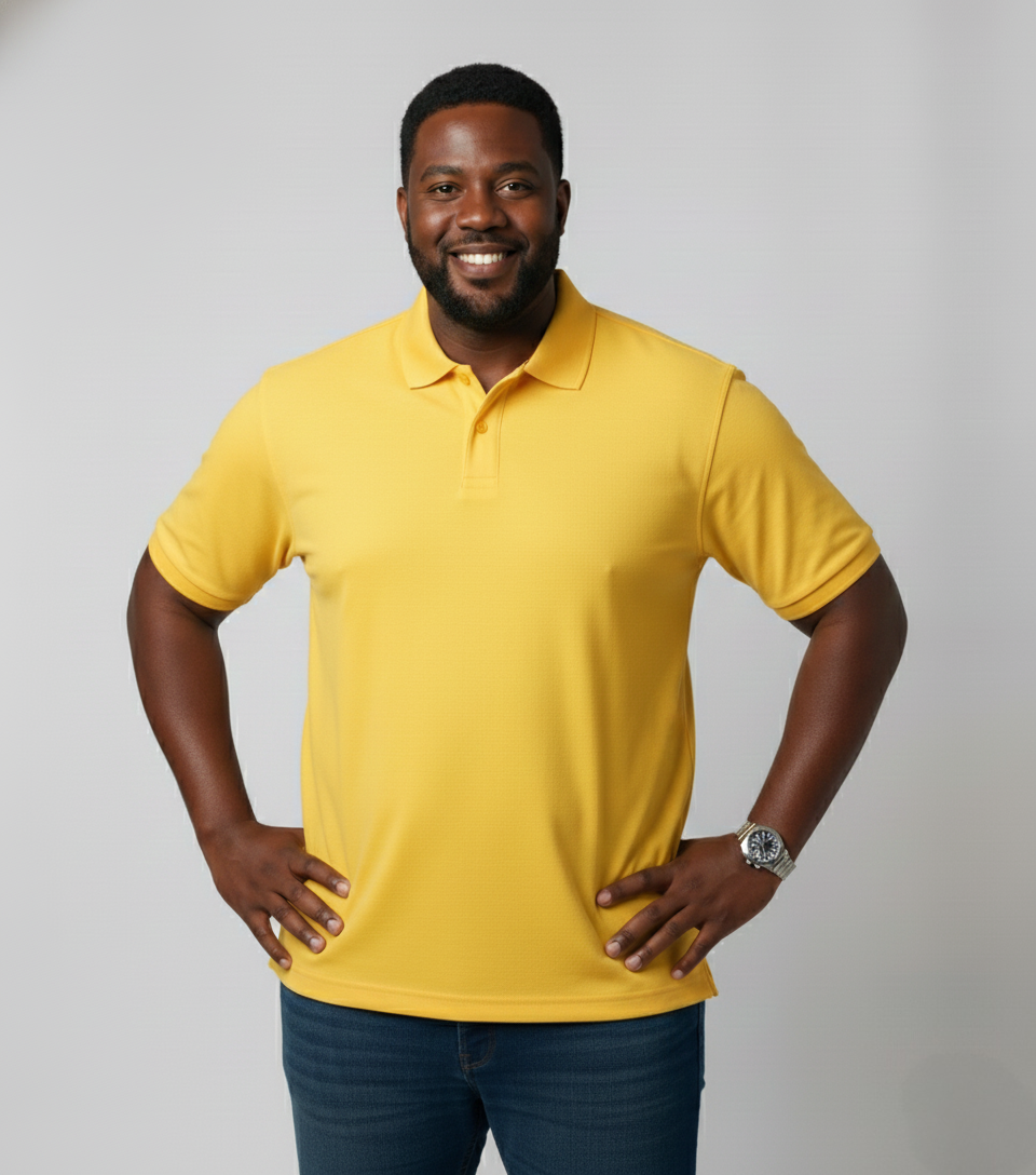 Camisa Polo Premium Plus Size | Caimento Exclusivo, Conforto e Imagem Profissional