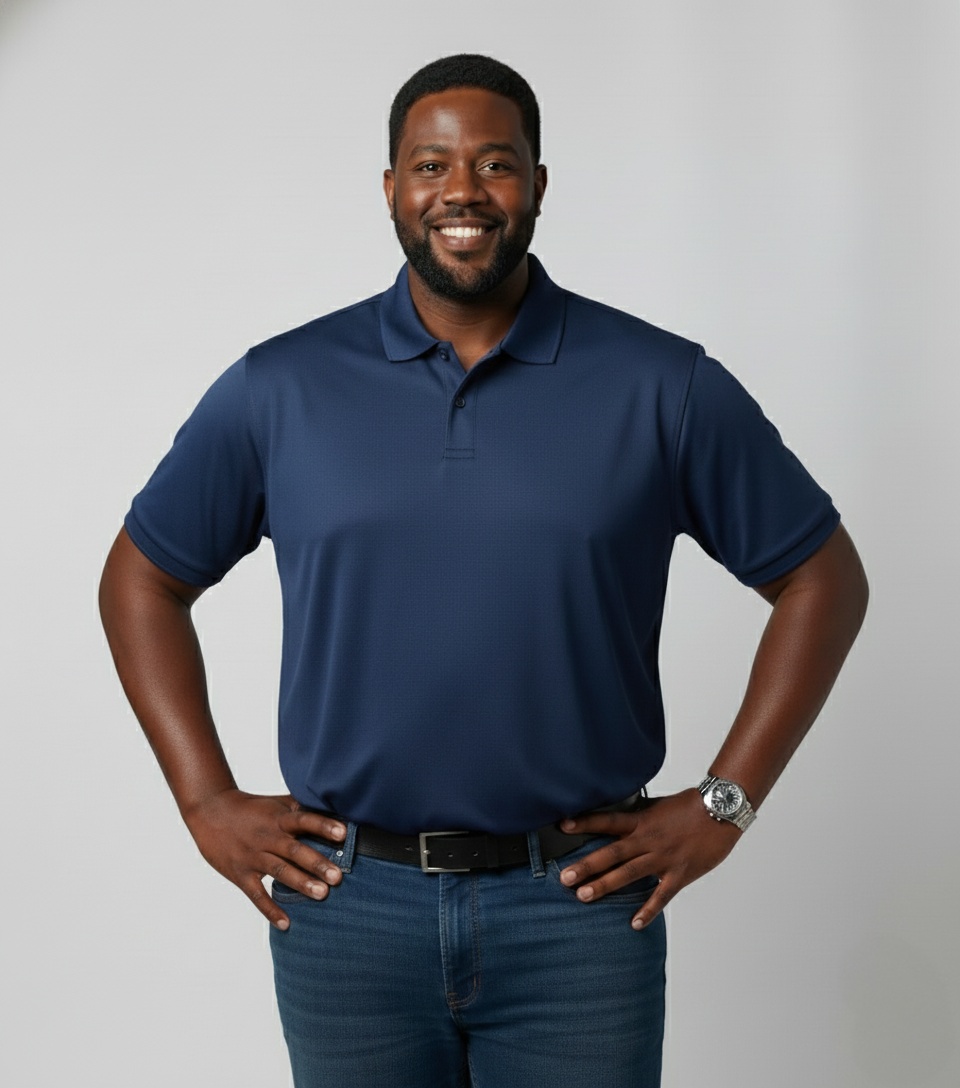 Camisa Polo Premium Plus Size | Caimento Exclusivo, Conforto e Imagem Profissional
