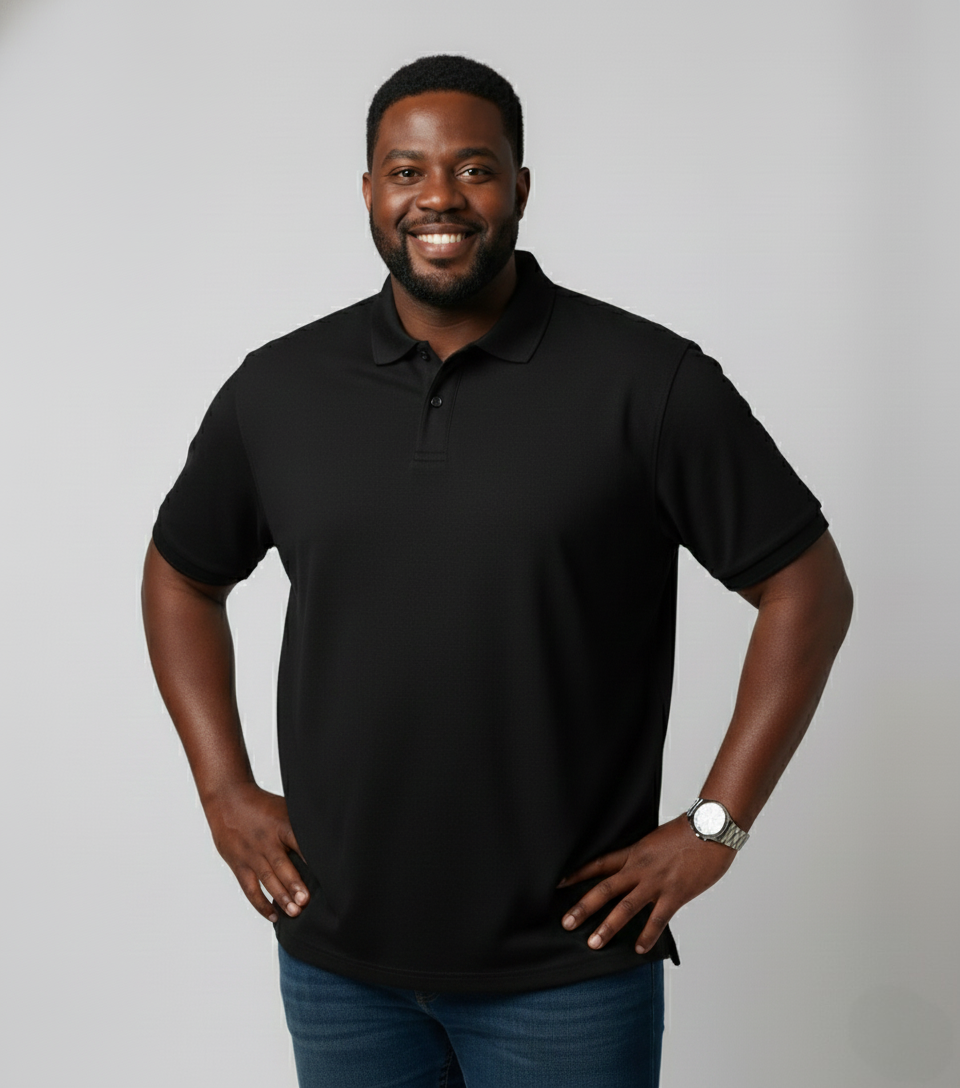 Camisa Polo Premium Plus Size | Caimento Exclusivo, Conforto e Imagem Profissional
