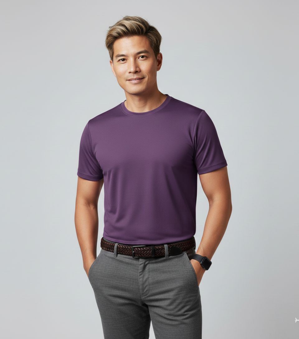 Camiseta T-Shirt Poliéster Promocional | Alta Visibilidade, Secagem Rápida e Custo Inteligente