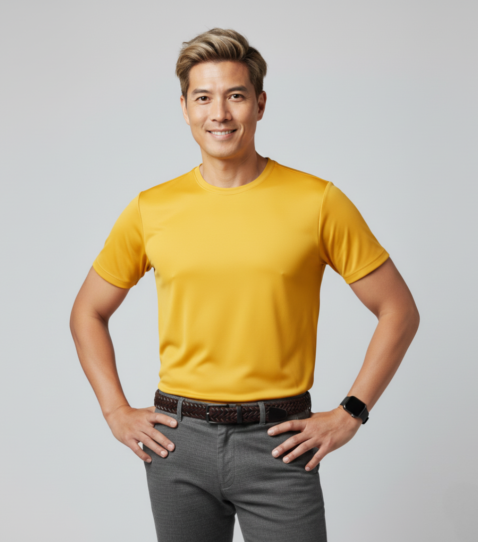 Camiseta T-Shirt Poliéster Promocional | Alta Visibilidade, Secagem Rápida e Custo Inteligente