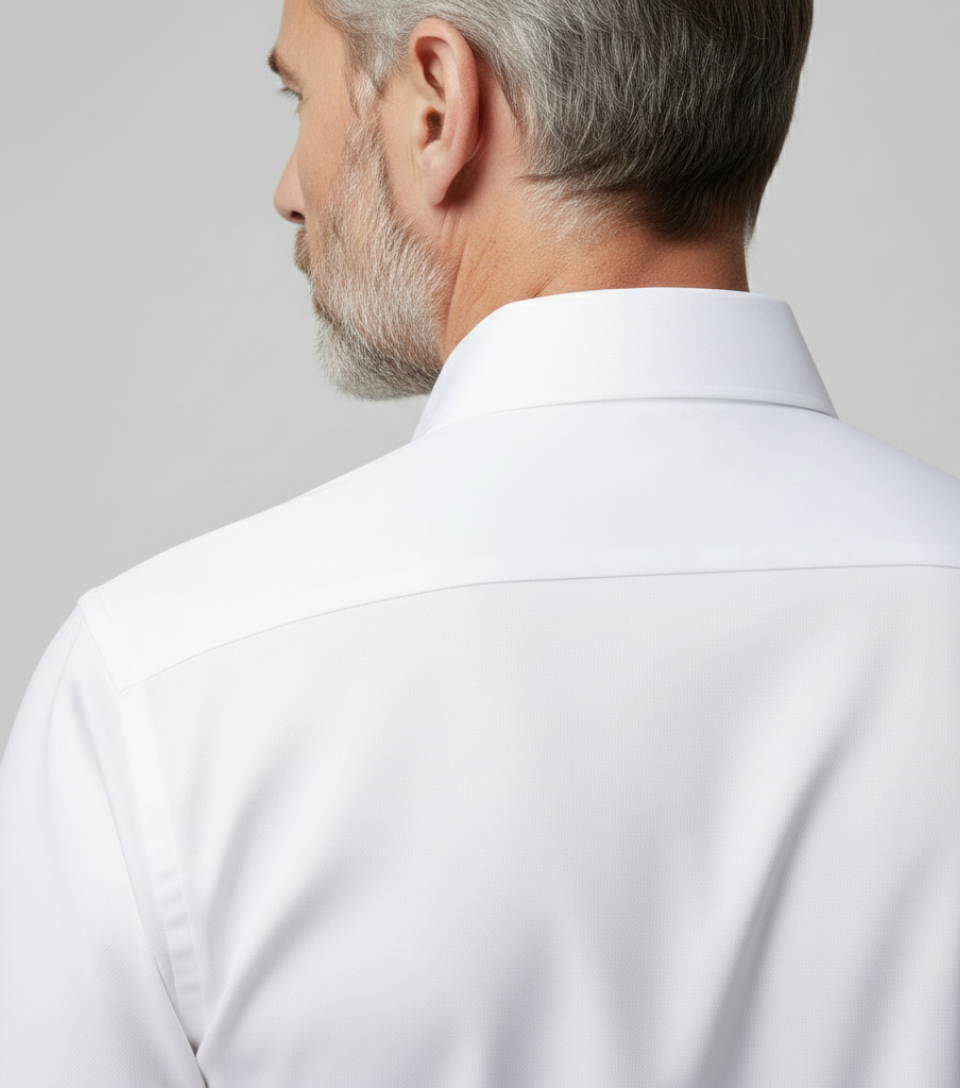 Camisa Social Tricoline Masculina | Elastano, Caimento Executivo e Bolso Estratégico