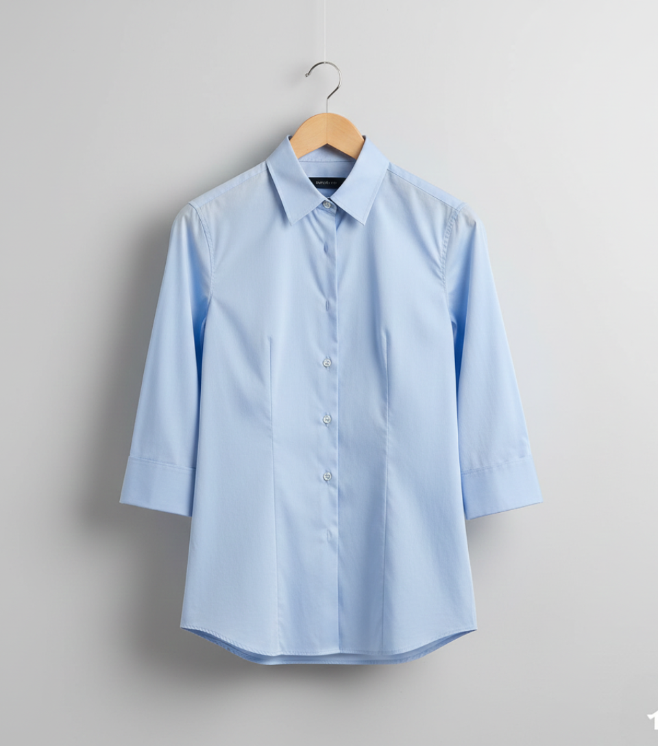 Camisa Social Tricoline Feminina Premium | Caimento Impecável e Elegância para Uniformes