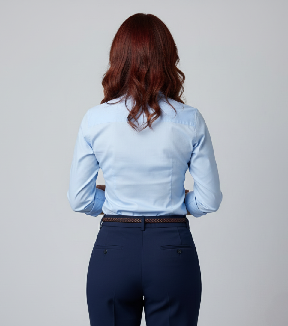 Camisa Social Tricoline Feminina Premium | Caimento Impecável e Elegância para Uniformes