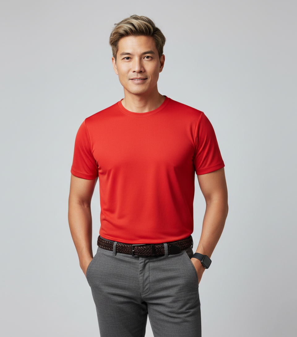 Camiseta T-Shirt Poliéster Promocional | Alta Visibilidade, Secagem Rápida e Custo Inteligente