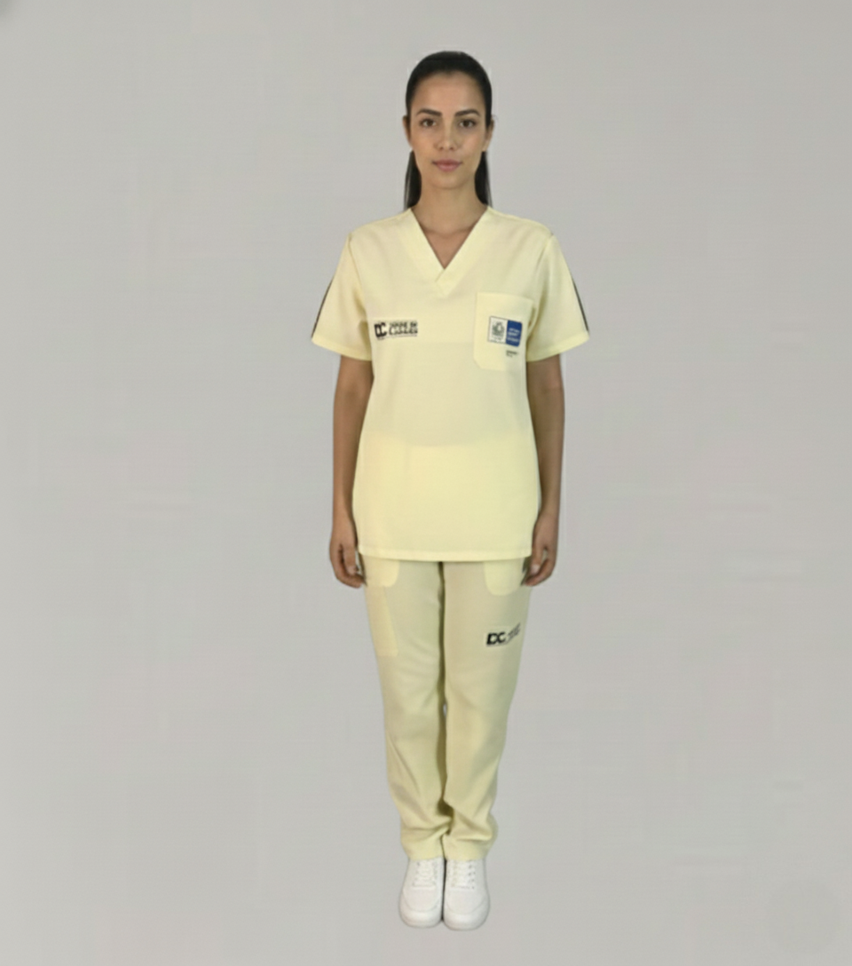 Scrub Profissional Clássico de Alta Performance | Microfibra Premium Anti-Fluido B2B